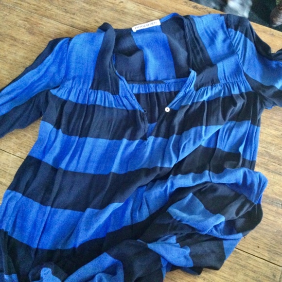 Rodebjer Blue Black Striped Dress size SMALL - Picture 5 of 8